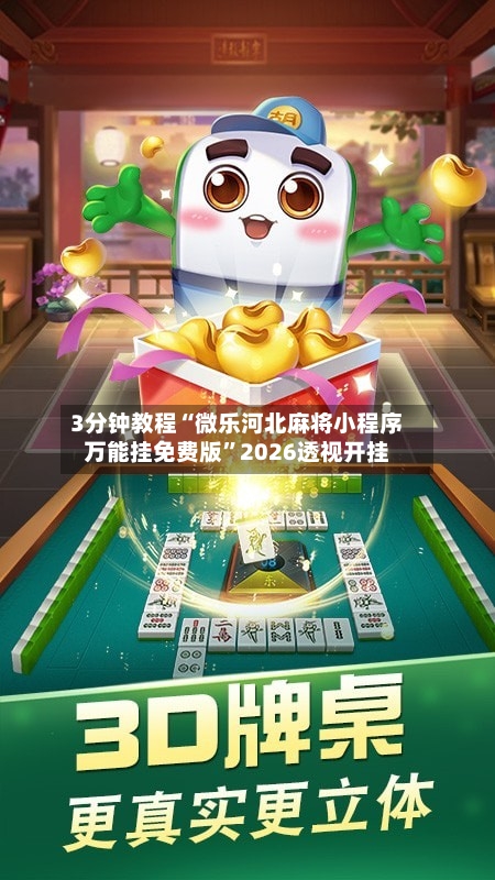 3分钟教程“微乐河北麻将小程序万能挂免费版”2026透视开挂-第3张图片