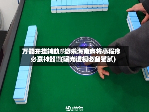 万能开挂辅助“微乐海南麻将小程序必赢神器”(曝光透视必备猫腻)-第2张图片