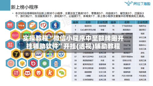 实操教程“微信小程序中至赣牌圈开挂辅助软件”开挂(透视)辅助教程-第2张图片
