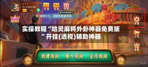 实操教程“哈灵麻将外卦神器免费版”开挂(透视)辅助神器-第3张图片