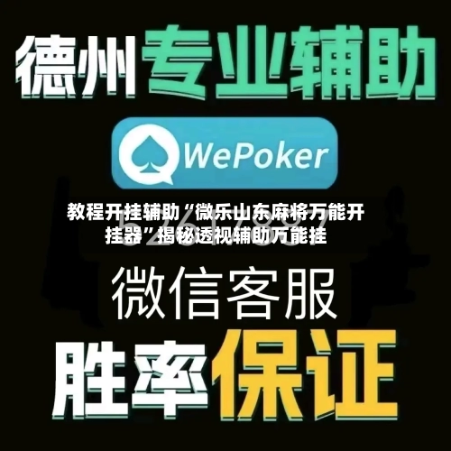 教程开挂辅助“微乐山东麻将万能开挂器”揭秘透视辅助万能挂-第1张图片