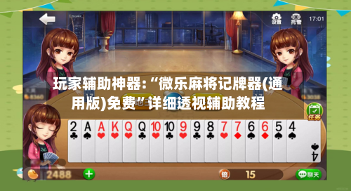 玩家辅助神器:“微乐麻将记牌器(通用版)免费”详细透视辅助教程-第2张图片