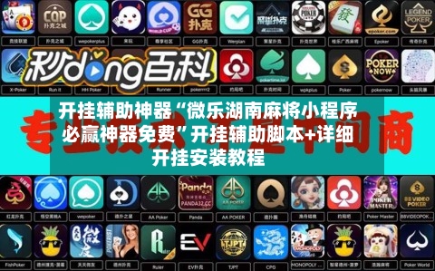 开挂辅助神器“微乐湖南麻将小程序必赢神器免费”开挂辅助脚本+详细开挂安装教程-第2张图片