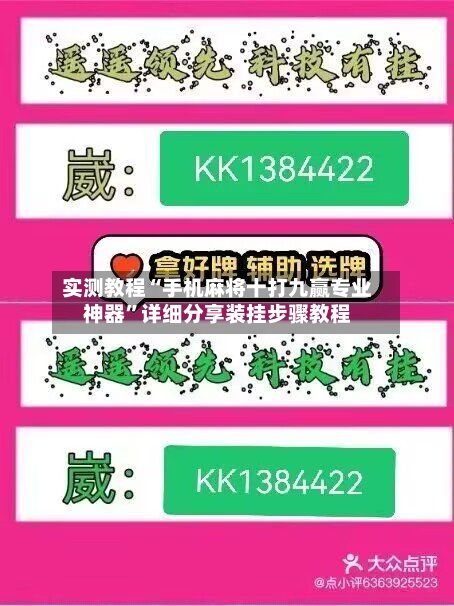实测教程“手机麻将十打九赢专业神器”详细分享装挂步骤教程-第2张图片