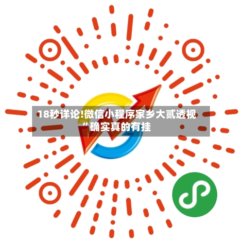 18秒详论!微信小程序家乡大贰透视”确实真的有挂-第1张图片