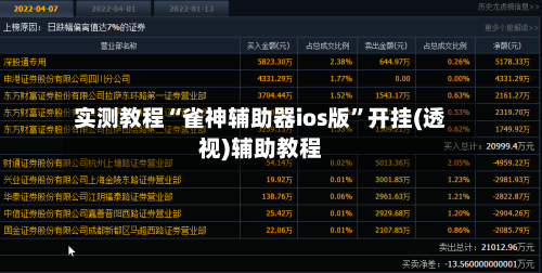 实测教程“雀神辅助器ios版	”开挂(透视)辅助教程-第1张图片