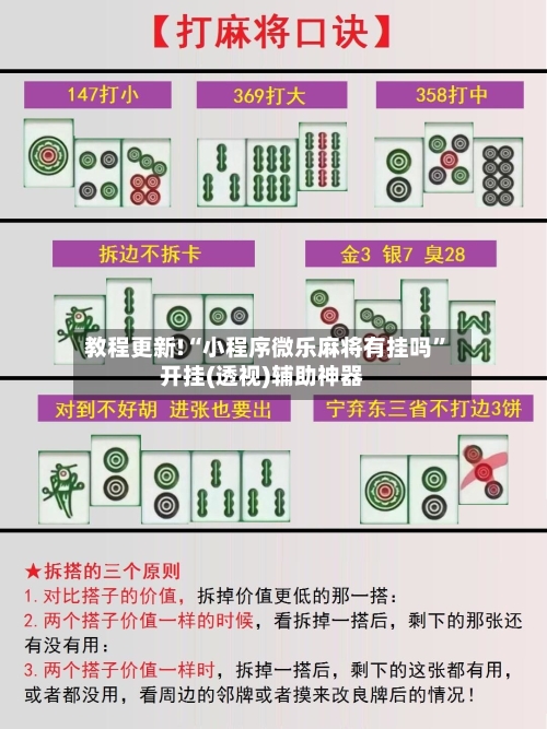 教程更新!“小程序微乐麻将有挂吗”开挂(透视)辅助神器-第1张图片