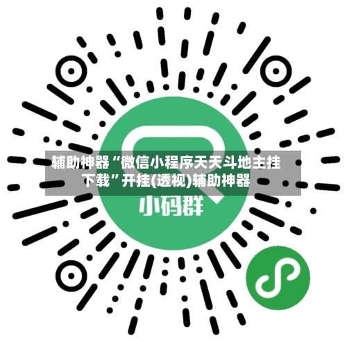 辅助神器“微信小程序天天斗地主挂下载”开挂(透视)辅助神器-第2张图片