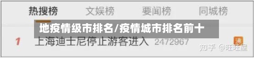 地疫情级市排名/疫情城市排名前十-第1张图片