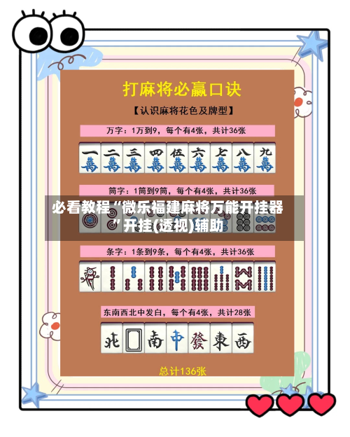 必看教程“微乐福建麻将万能开挂器	”开挂(透视)辅助-第1张图片