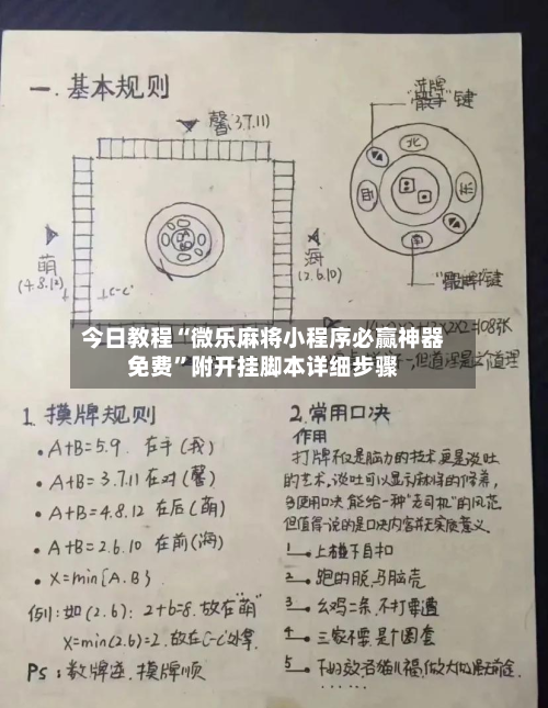 今日教程“微乐麻将小程序必赢神器免费”附开挂脚本详细步骤-第1张图片