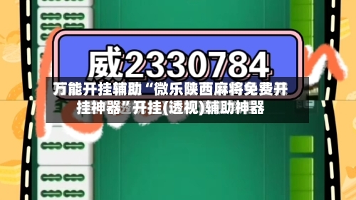 万能开挂辅助“微乐陕西麻将免费开挂神器	”开挂(透视)辅助神器-第1张图片
