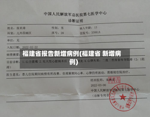 福建省报告新增病例(福建省 新增病例)-第1张图片