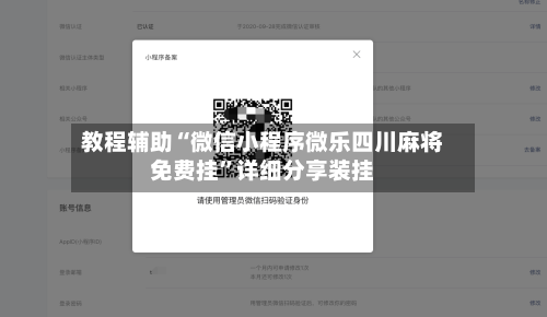 教程辅助“微信小程序微乐四川麻将免费挂”详细分享装挂-第1张图片