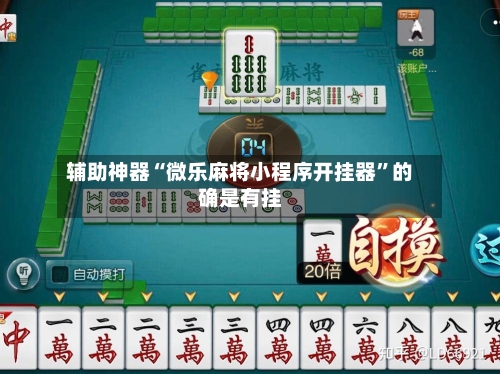 辅助神器“微乐麻将小程序开挂器	”的确是有挂-第1张图片
