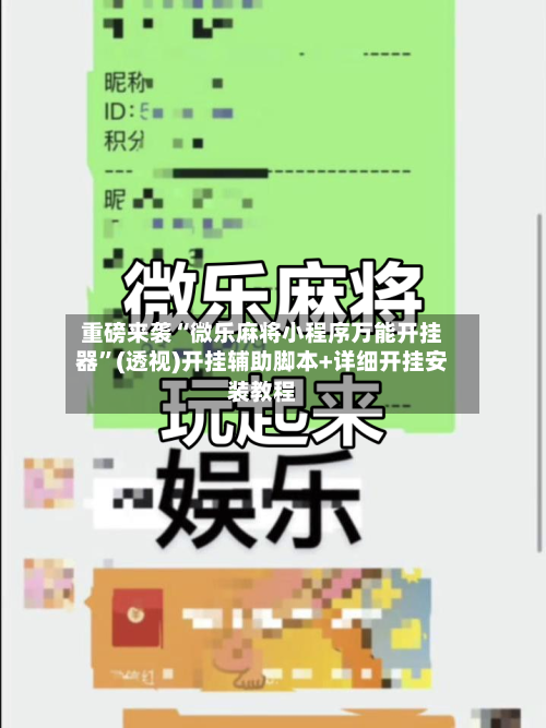 重磅来袭“微乐麻将小程序万能开挂器”(透视)开挂辅助脚本+详细开挂安装教程-第1张图片