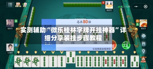 实测辅助“微乐桂林字牌开挂神器	”详细分享装挂步骤教程-第1张图片
