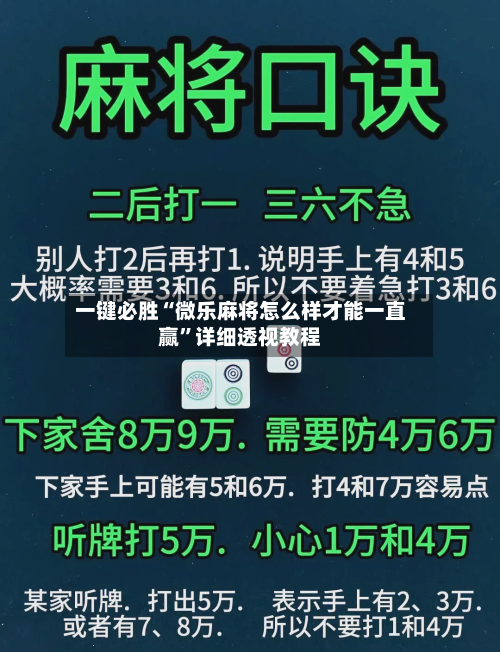 一键必胜“微乐麻将怎么样才能一直赢”详细透视教程-第2张图片