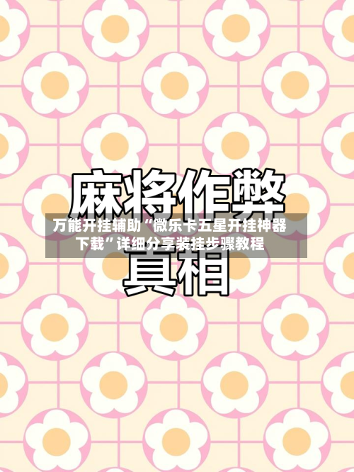 万能开挂辅助“微乐卡五星开挂神器下载	”详细分享装挂步骤教程-第2张图片