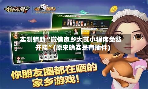 实测辅助“微信家乡大贰小程序免费开挂”(原来确实是有插件)-第3张图片