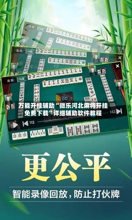 万能开挂辅助“微乐河北麻将开挂免费下载”详细辅助软件教程-第1张图片