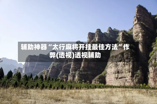 辅助神器“太行麻将开挂最佳方法”作弊(透视)透视辅助-第2张图片