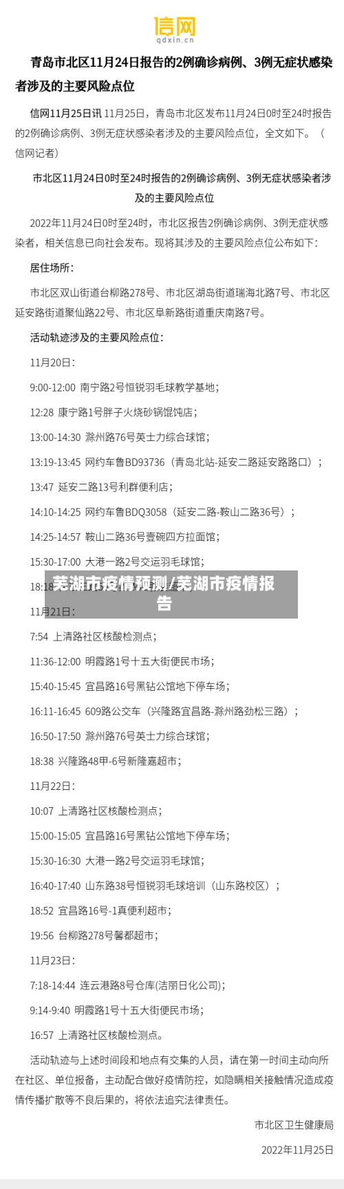 芜湖市疫情预测/芜湖市疫情报告-第1张图片
