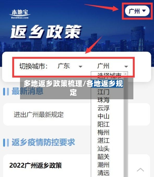 多地返乡政策梳理/各地返乡规定-第2张图片