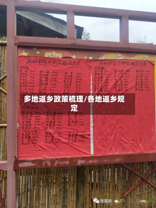 多地返乡政策梳理/各地返乡规定-第3张图片