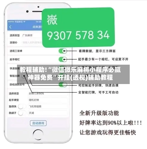 教程辅助!“微信微乐麻将小程序必赢神器免费”开挂(透视)辅助教程-第2张图片