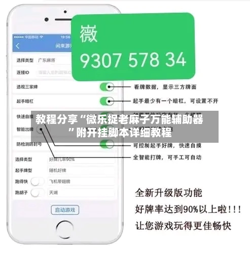 教程分享“微乐捉老麻子万能辅助器”附开挂脚本详细教程-第1张图片