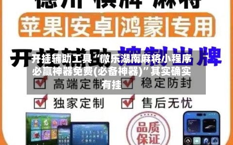 开挂辅助工具“微乐湖南麻将小程序必赢神器免费(必备神器)	”其实确实有挂-第2张图片