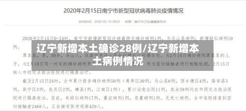 辽宁新增本土确诊28例/辽宁新增本土病例情况-第1张图片