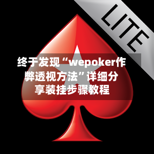 终于发现“wepoker作弊透视方法	”详细分享装挂步骤教程-第1张图片