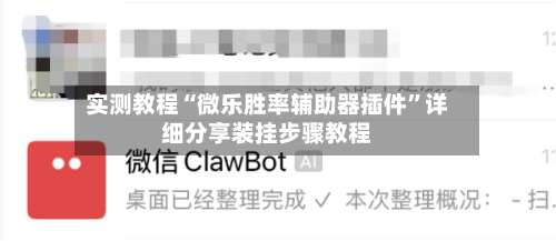 实测教程“微乐胜率辅助器插件	”详细分享装挂步骤教程-第2张图片