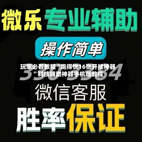 玩家必看教程“跑得快16张开挂神器”科技辅助神器手机版教程-第2张图片