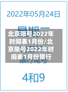 北京限号2022年时间表1月份/北京限号2022年时间表1月份限行-第1张图片