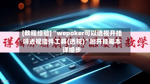 [教程经验]“wepoker可以透视开挂吗透视插件工具(透视)”附开挂脚本详细步-第3张图片