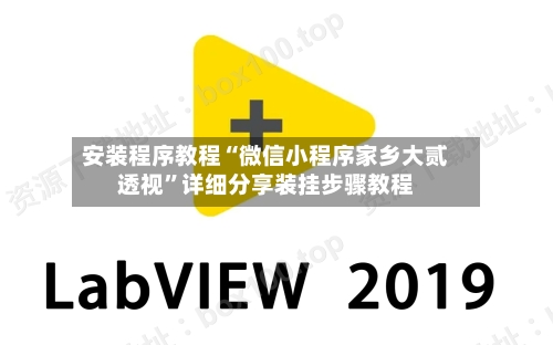 安装程序教程“微信小程序家乡大贰透视	”详细分享装挂步骤教程-第2张图片