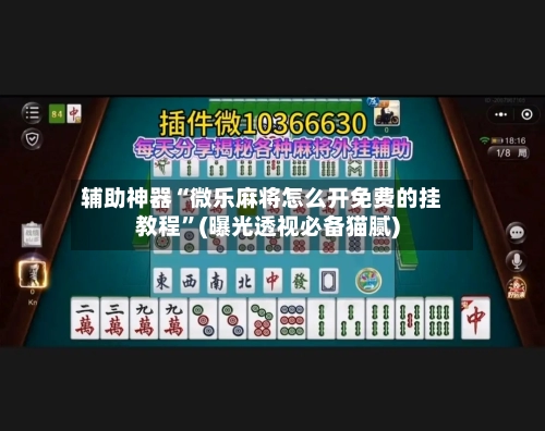 辅助神器“微乐麻将怎么开免费的挂教程”(曝光透视必备猫腻)-第2张图片