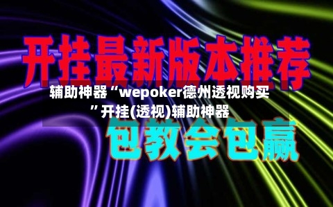 辅助神器“wepoker德州透视购买”开挂(透视)辅助神器-第1张图片