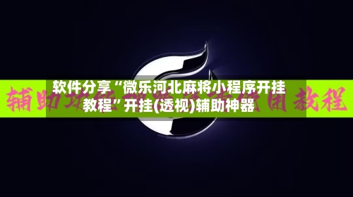 软件分享“微乐河北麻将小程序开挂教程	”开挂(透视)辅助神器-第2张图片