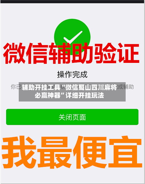 辅助开挂工具“微信蜀山四川麻将必赢神器”详细开挂玩法-第2张图片