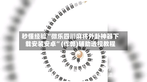 秒懂经验“微乐四川麻将外卦神器下载安装安卓”(作弊)辅助透视教程-第3张图片