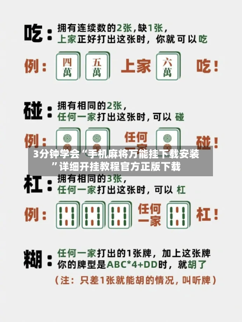 3分钟学会“手机麻将万能挂下载安装”详细开挂教程官方正版下载-第2张图片