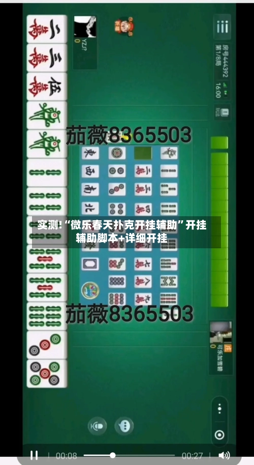 实测!“微乐春天扑克开挂辅助”开挂辅助脚本+详细开挂-第1张图片