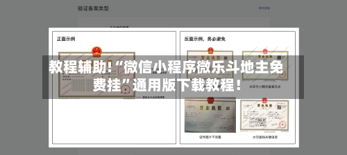 教程辅助!“微信小程序微乐斗地主免费挂”通用版下载教程！-第1张图片