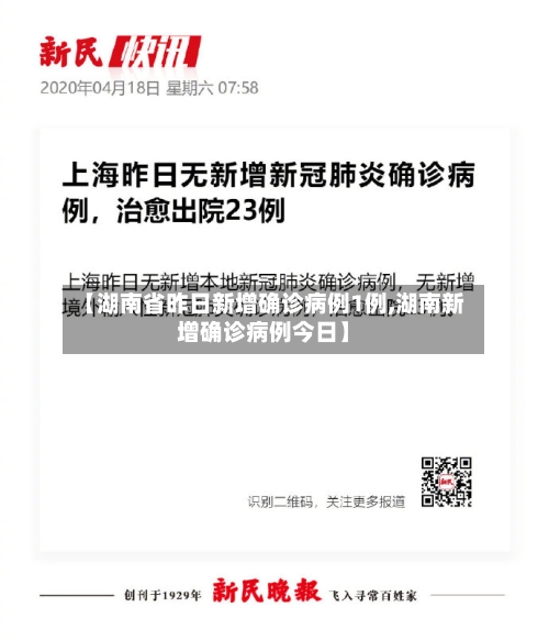 【湖南省昨日新增确诊病例1例,湖南新增确诊病例今日】-第3张图片