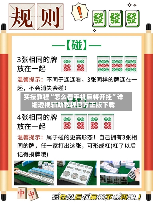 实操教程“怎么看手机麻将开挂”详细透视辅助教程官方正版下载-第3张图片