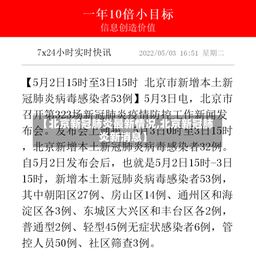 【北京新冠肺炎最新情况,北京新冠肺炎新消息】-第2张图片